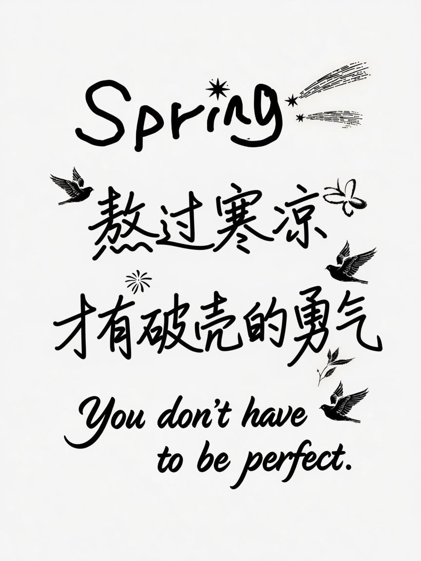 熬过寒凉。才有破壳的勇气