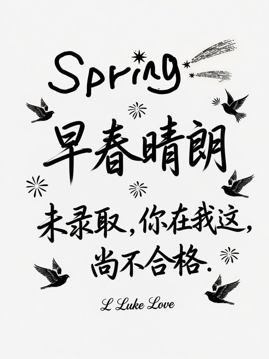 未录取，你在我这。尚不合格
